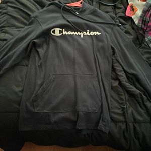 Dark navy blue champion hoodie
